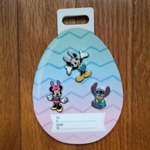 Disney pins - Easter Mickey Minnie and Stitch